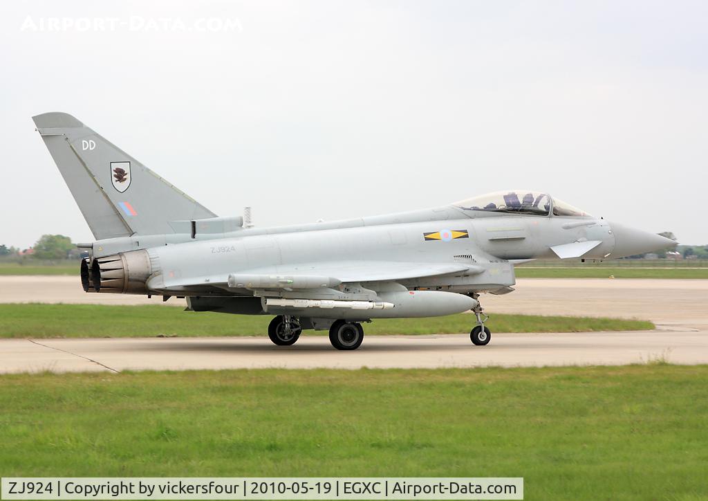 ZJ924, 2006 Eurofighter EF-2000 Typhoon FGR4 C/N 0077/BS015, Royal Air Force Typhoon FGR4. Operated by 11 Squadron, coded 'DD'.
