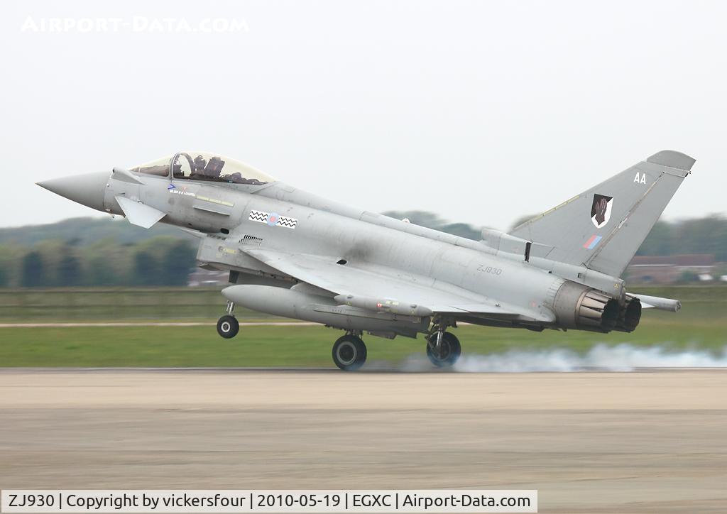 ZJ930, 2006 Eurofighter EF-2000 Typhoon FGR4 C/N 0099/BS021, Royal Air Force Typhoon FGR4. Operated by 17 (R) Squadron, coded 'AA'.