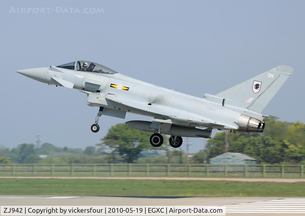ZJ942, 2007 Eurofighter EF-2000 Typhoon FGR4 C/N 0137/BS035, Royal Air Force Typhoon FGR4. Operated by 11 Squadron, coded 'DH'.