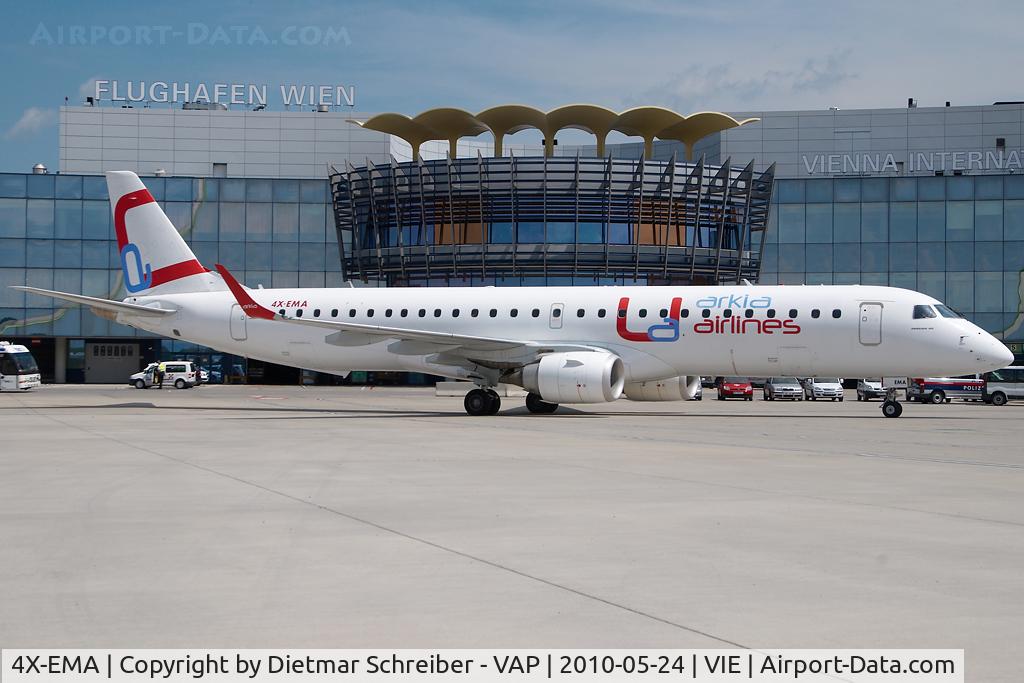 4X-EMA, 2008 Embraer 195LR (ERJ-190-200LR) C/N 19000172, Arkia Embraer 195