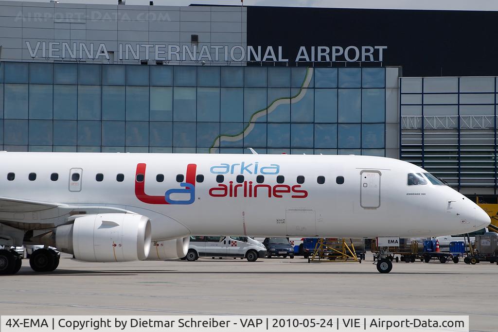 4X-EMA, 2008 Embraer 195LR (ERJ-190-200LR) C/N 19000172, Arkia Embraer 195