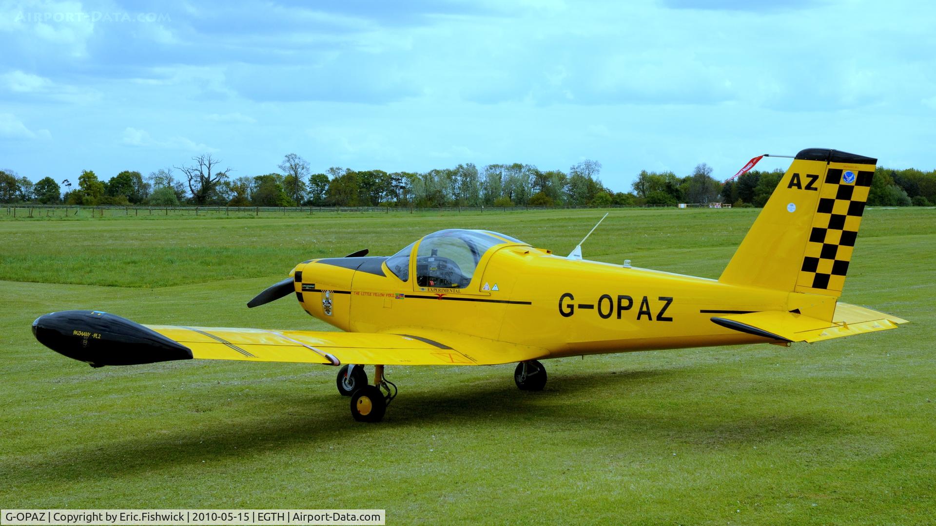 G-OPAZ, 2001 Pazmany PL-2 C/N PFA 069-10673, G-OPAZ 'The Little Yellow Peril' at Shuttleworth May Sunset Air Display