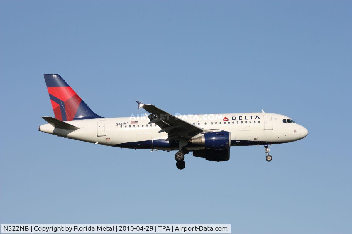 N322NB, 2001 Airbus A319-114 C/N 1434, Delta A319