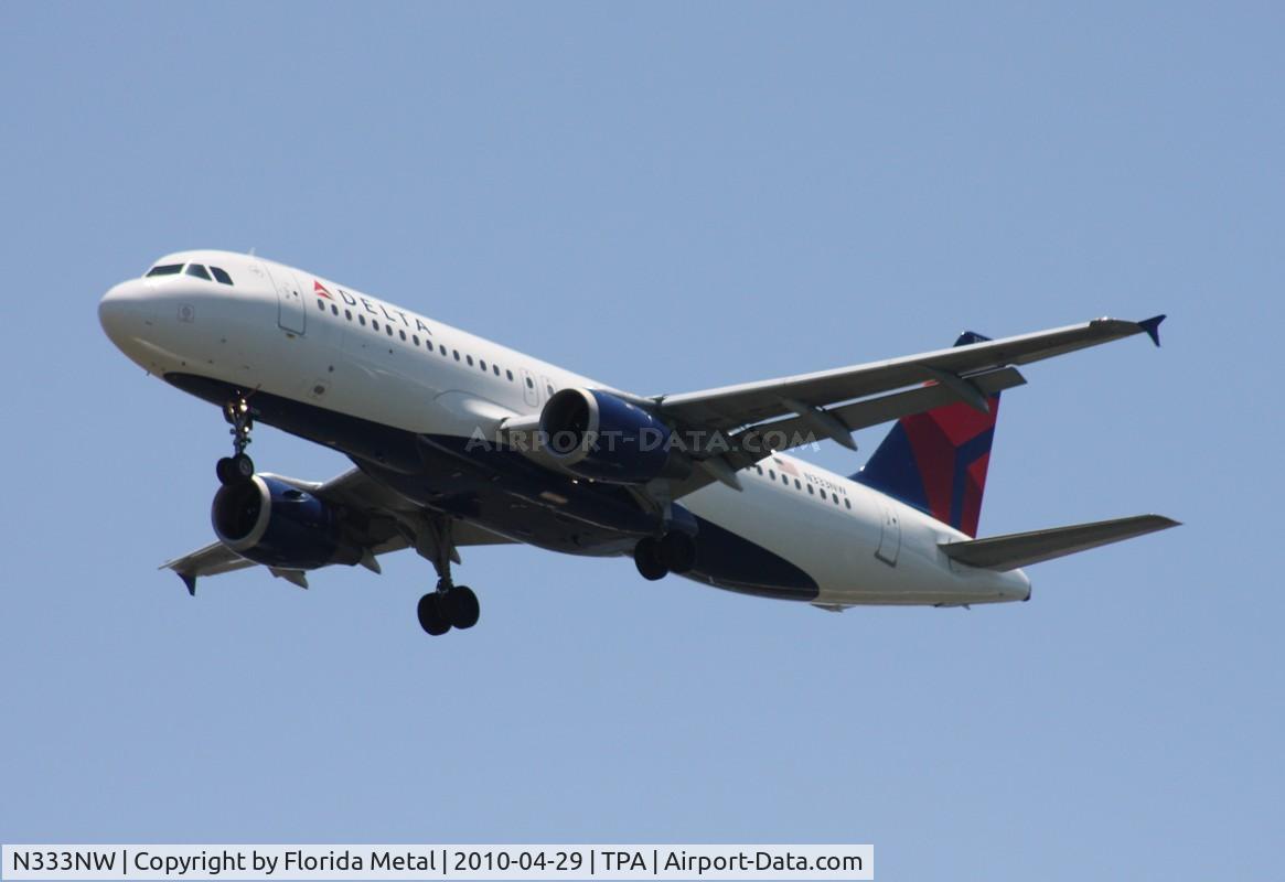 N333NW, 1992 Airbus A320-211 C/N 329, Delta A320