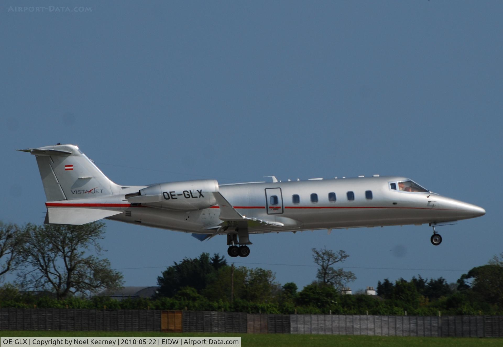 OE-GLX, 2007 Learjet 60 C/N 60-332, Landing Rwy10