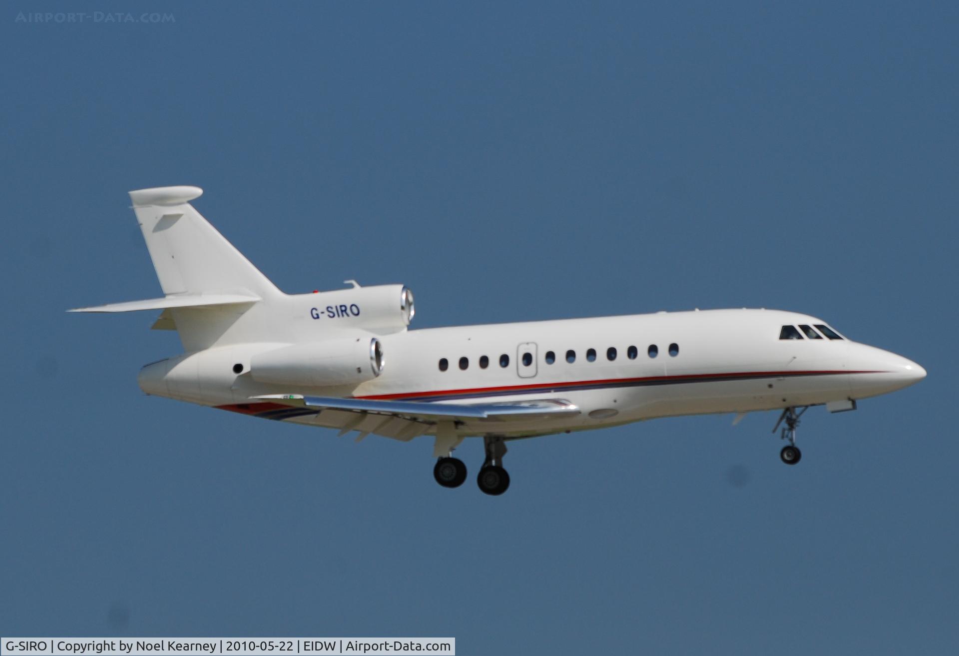 G-SIRO, 2007 Dassault Falcon 900EX C/N 172, Landing Rwy 10