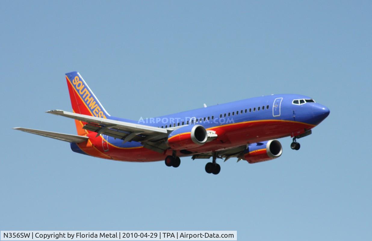 N356SW, 1991 Boeing 737-3H4 C/N 25251, Southwest 737-300