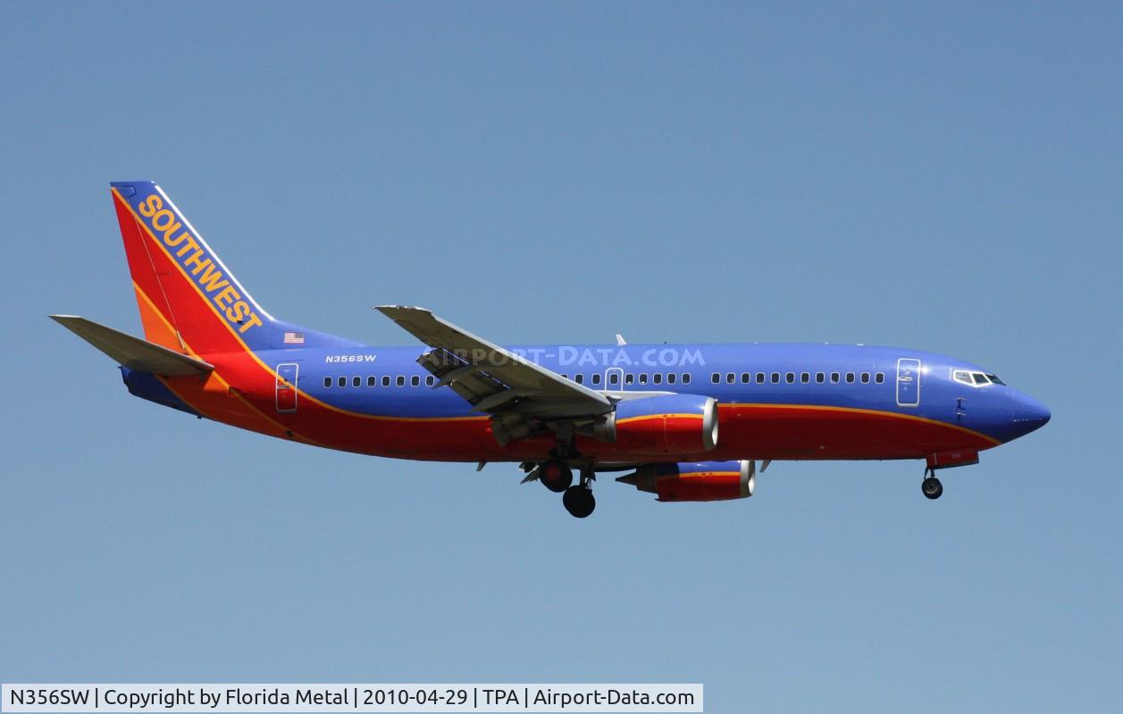 N356SW, 1991 Boeing 737-3H4 C/N 25251, Southwest 737-300