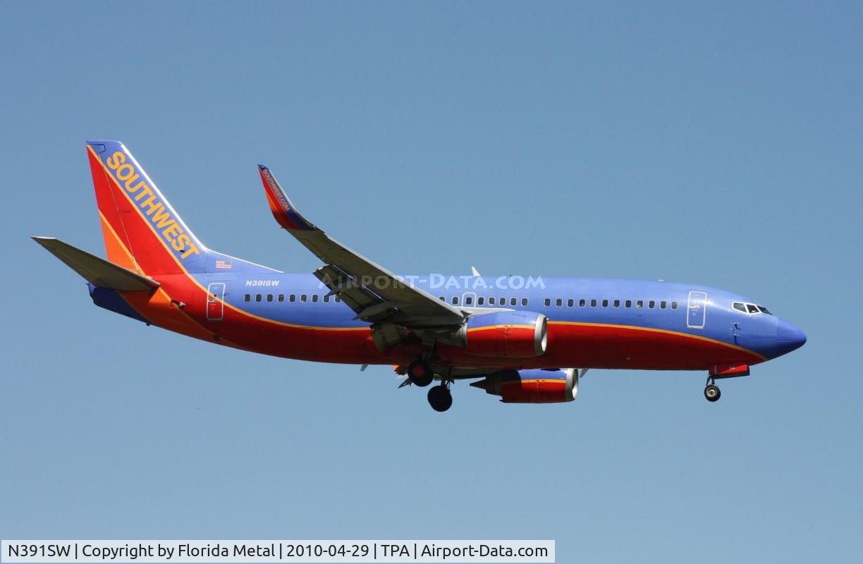 N391SW, 1994 Boeing 737-3H4 C/N 27378, Southwest 737-300