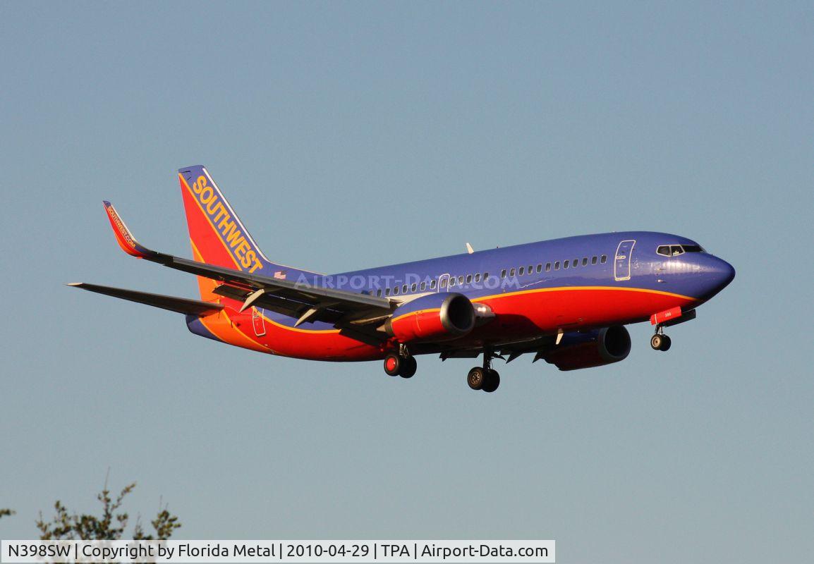 N398SW, 1995 Boeing 737-3H4 C/N 27692, Southwest 737-300