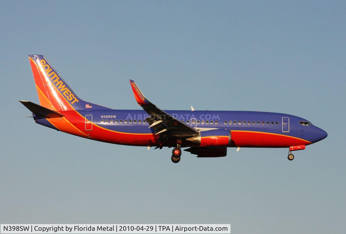 N398SW, 1995 Boeing 737-3H4 C/N 27692, Southwest 737-300