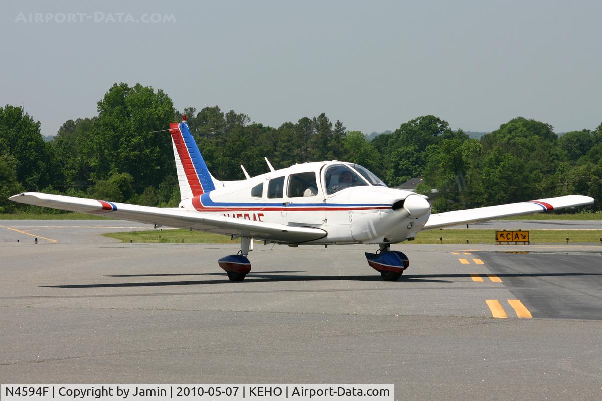 N4594F, 1976 Piper PA-28-181 C/N 28-7790048, Cracking the door a bit to get some air on a warm afternoon.
