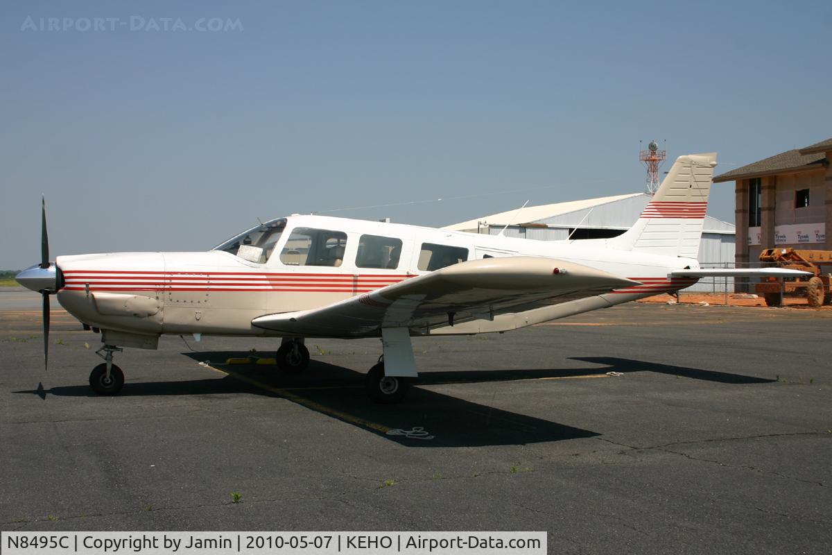 N8495C, 1976 Piper PA-32R-300 Cherokee Lance C/N 32R-7680119, Looks like a hard-working aircraft.
