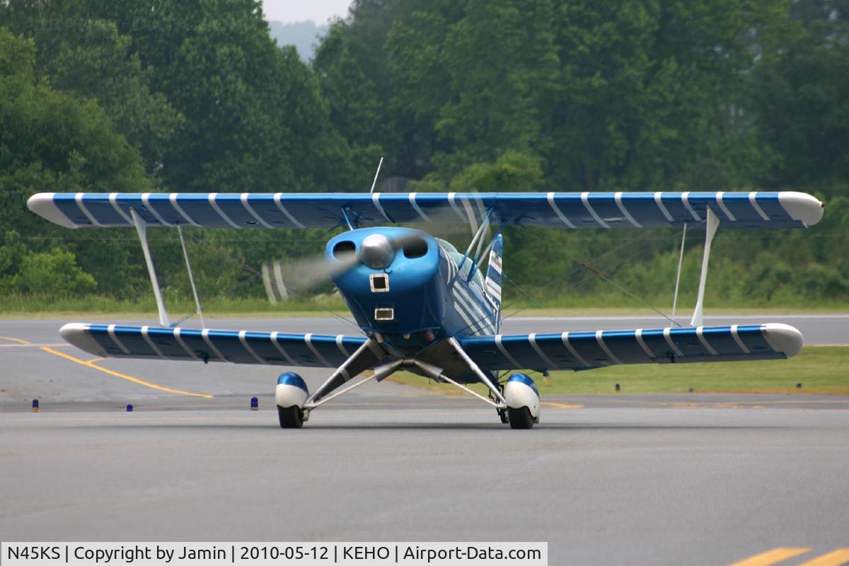 N45KS, EAA Acro Sport II C/N 1329, Just passing through.