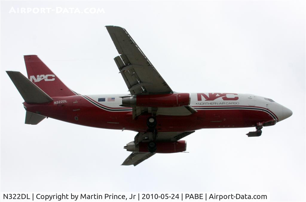 N322DL, 1984 Boeing 737-232 C/N 23094, Northern Air Cargo landing Bethel