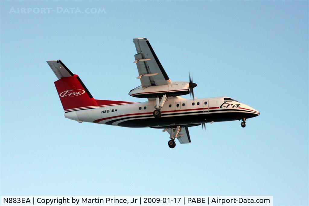 N883EA, 1991 De Havilland Canada DHC-8-106 Dash 8 C/N 260, ERA Alaska landing Bethel