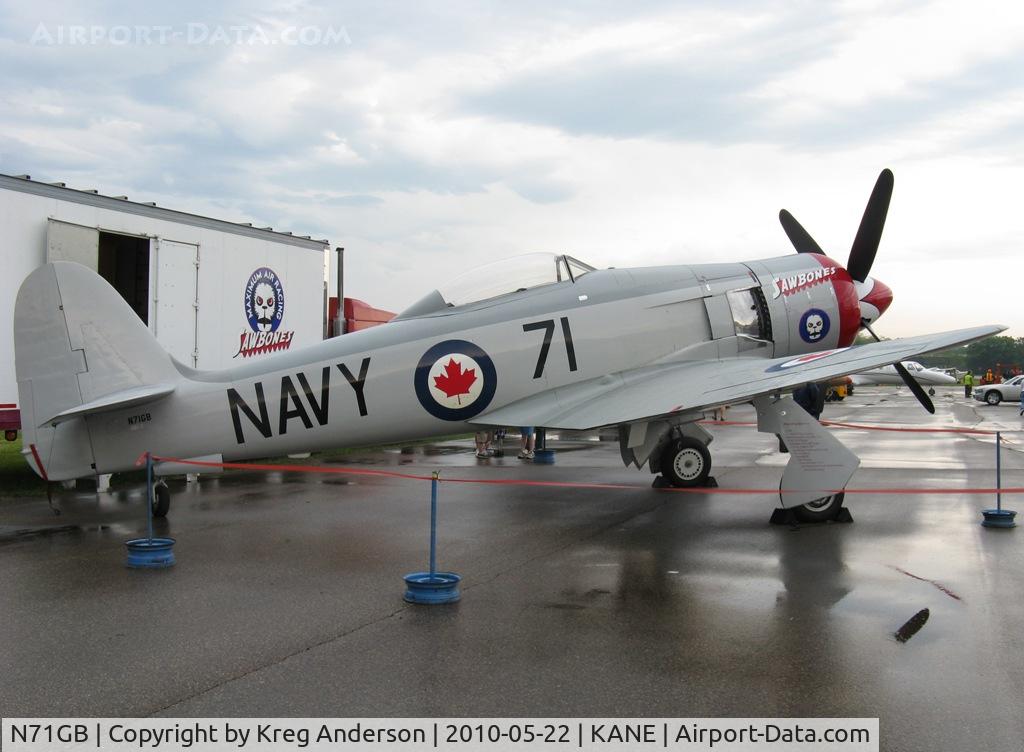 N71GB, 1949 Hawker Sea Fury T.20 C/N 37525, At Blaine Aviation Weekend 2010.