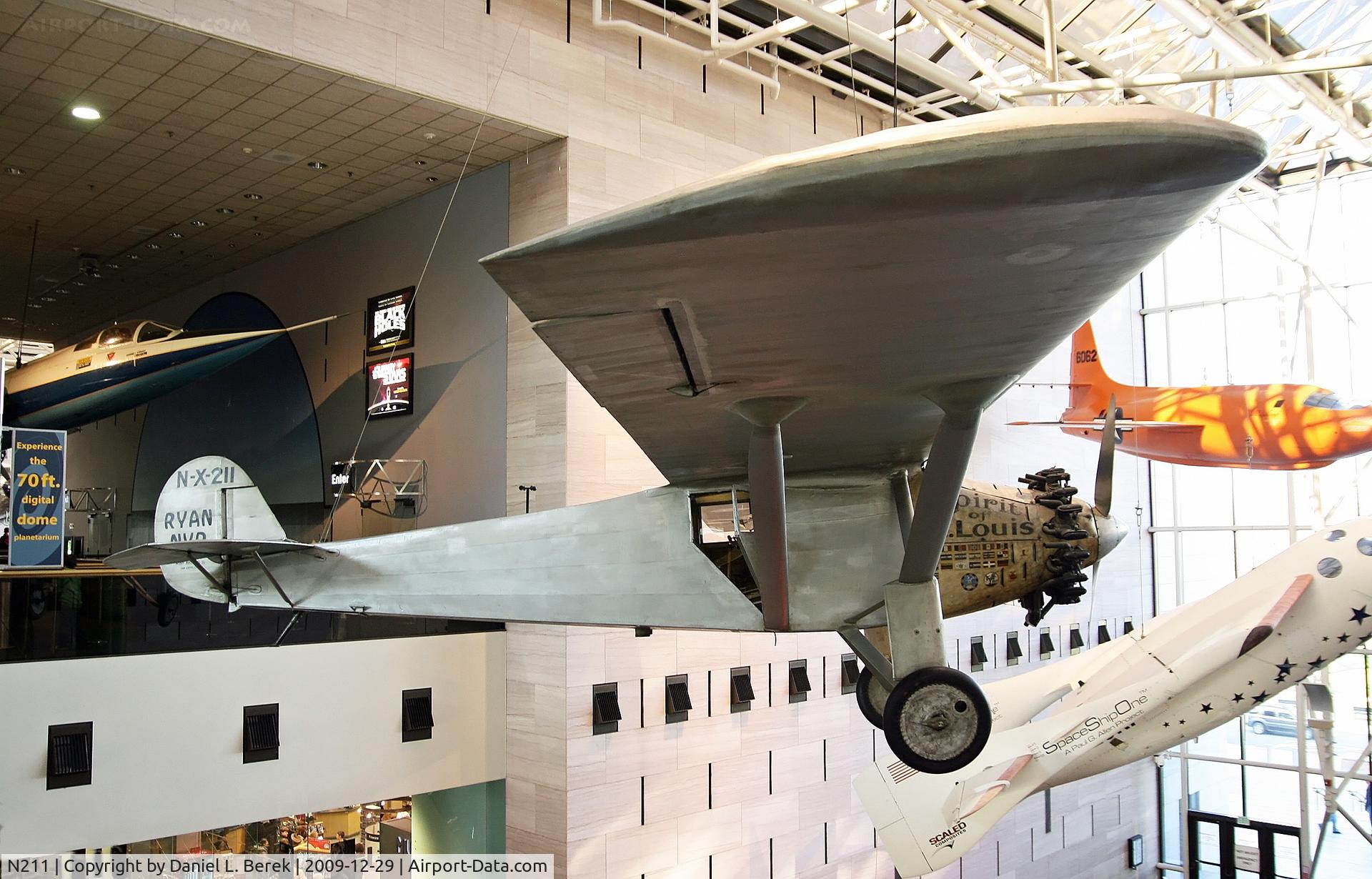 N211, 1927 Ryan NYP C/N 1, There are many copies of Lindbergh's world-famous aircraft, but the one and only original is at the National Air and Space Museum.