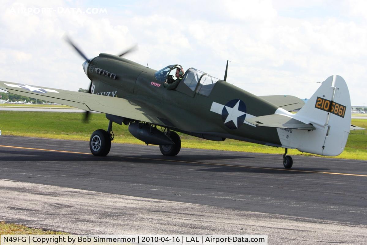 N49FG, 1943 Curtiss P-40N Warhawk C/N 29623, Sun N Fun 2010