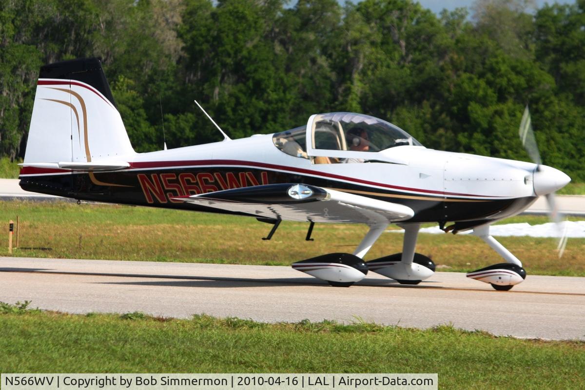 N566WV, Vans RV-7A C/N 72604, Sun N Fun 2010