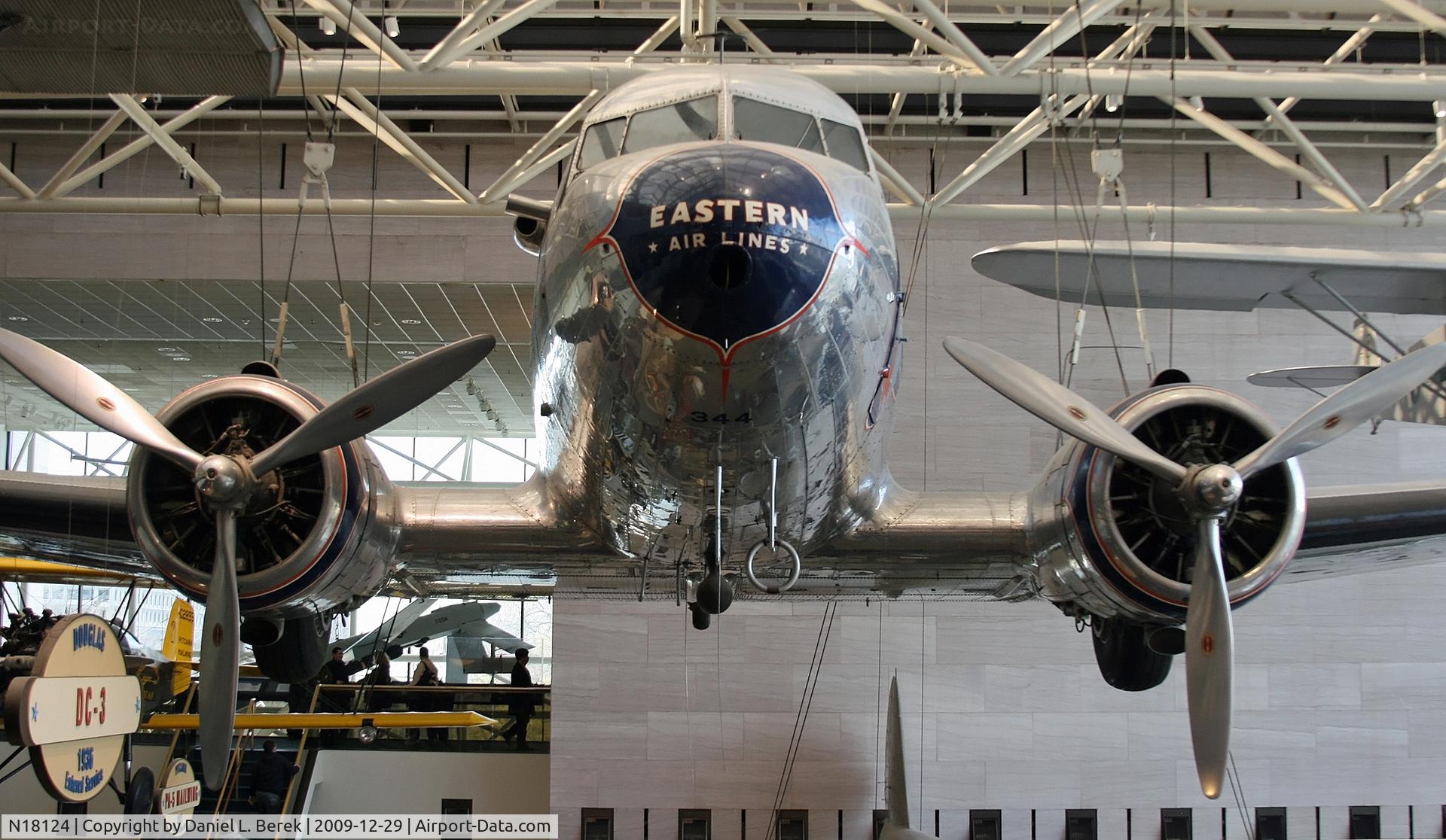 N18124, 1937 Douglas DC-3-201 C/N 2000, This beautifully preserved airliner was one of the first in the NASM collection.