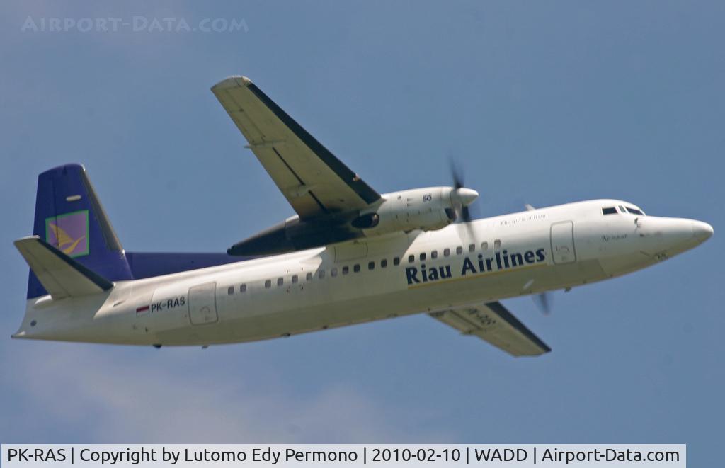 PK-RAS, 1992 Fokker 50 C/N 20261, Riau Airlines