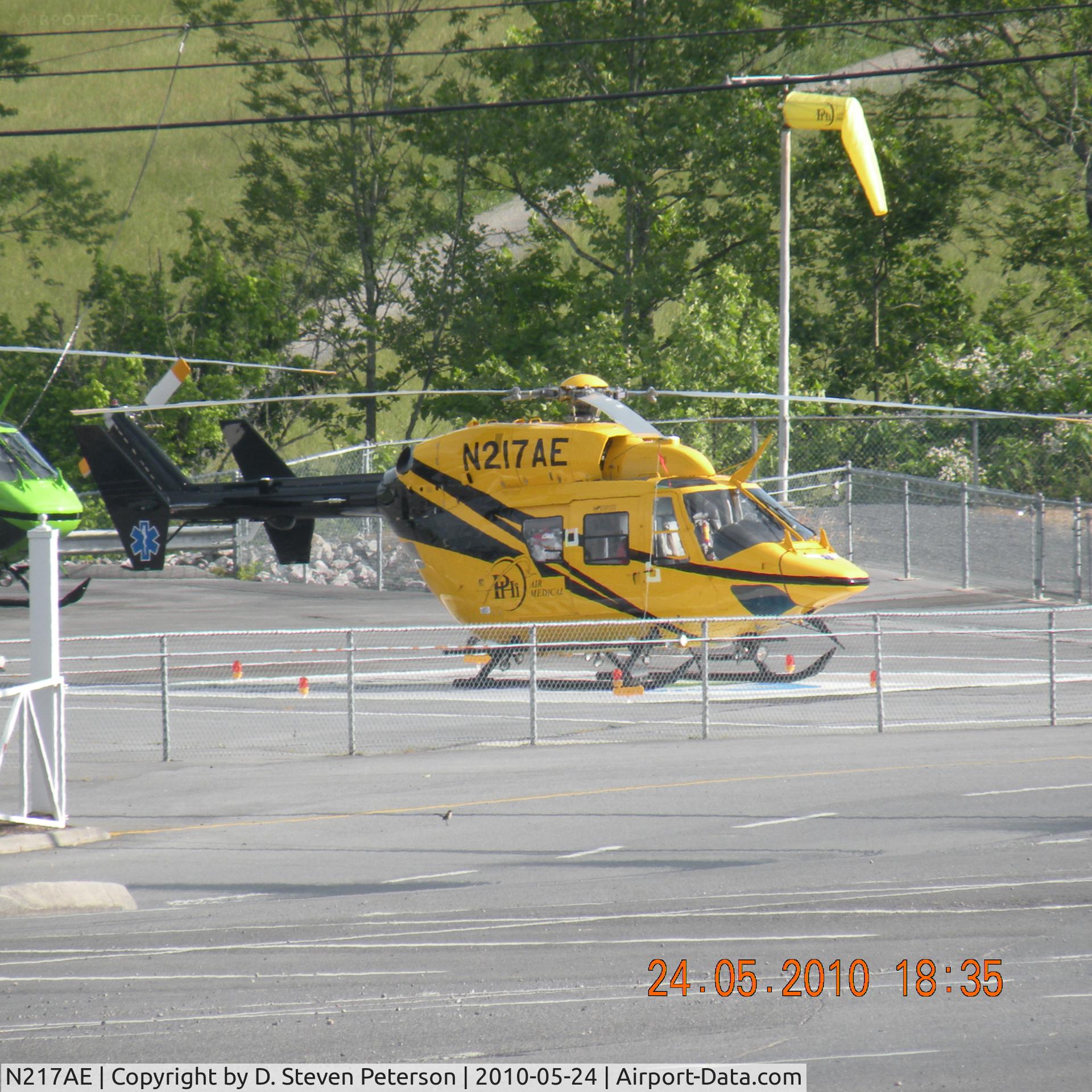 N217AE, 1989 Eurocopter-Kawasaki BK-117B-2 C/N 7152, At Bristol Motor Speedway