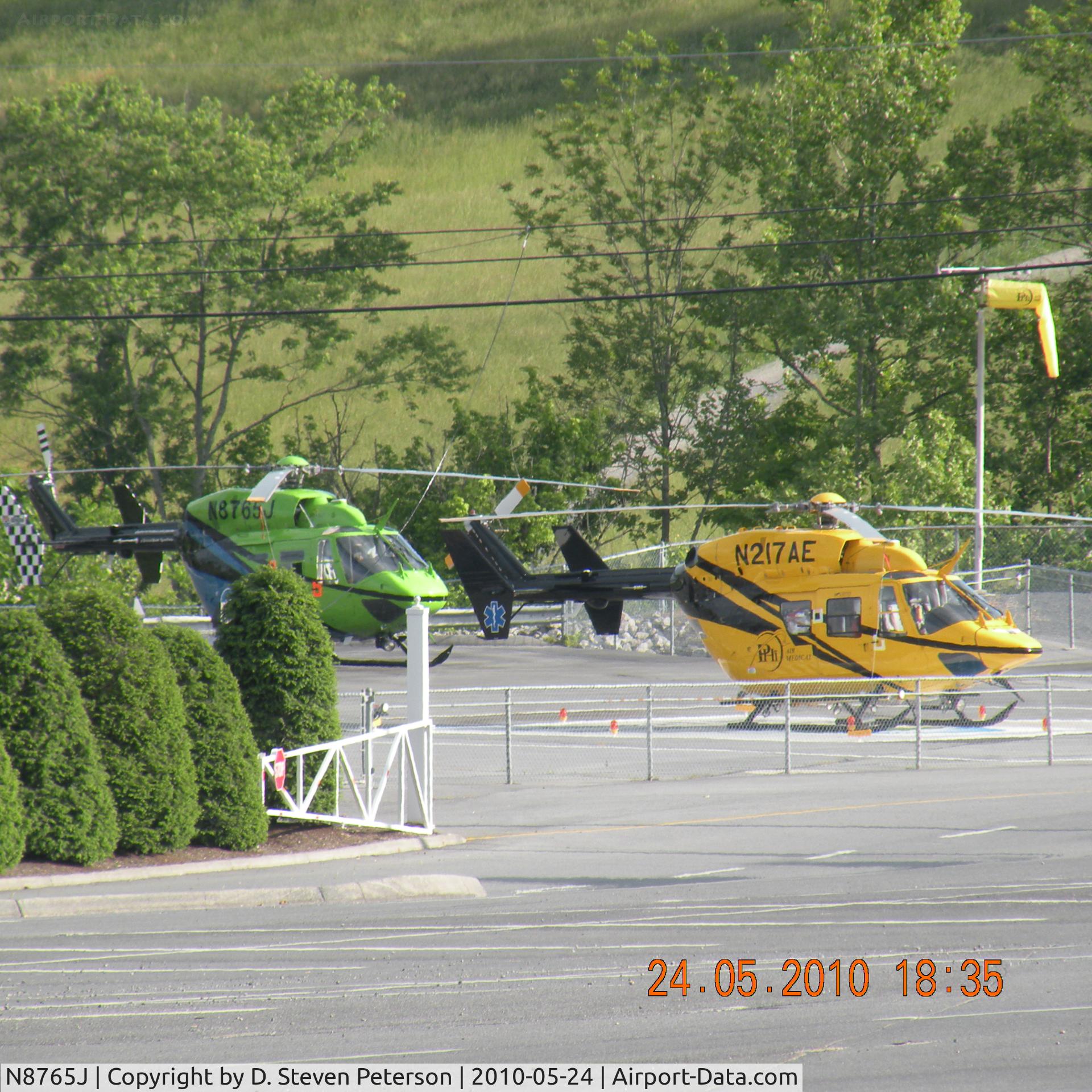 N8765J, 1984 Eurocopter-Kawasaki BK-117A-4 C/N 7054, Wellmont One Air Transport @ Bristol Motor Speedway