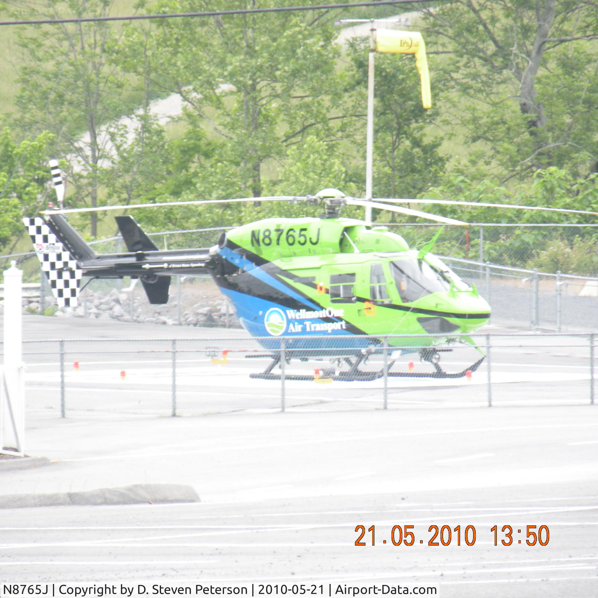 N8765J, 1984 Eurocopter-Kawasaki BK-117A-4 C/N 7054, Wellmont One Air Transport @ Bristol Motor Speedway