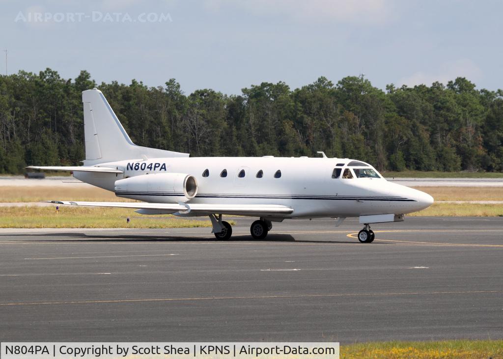 N804PA, 1979 Rockwell International NA-265-65 Sabreliner 65 C/N 465-4, Taxiing to park