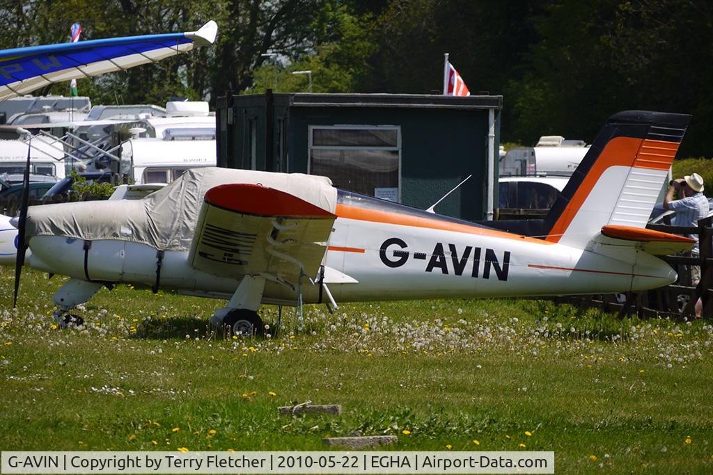G-AVIN, 1967 Socata MS.880B Rallye Club C/N 884, 1967 Soc De Construction D\'avions De Tourisme Et D\'affaires MORANE SAULNIER MS.880B at Compton Abbas on 2010 French Connection Fly-In Day