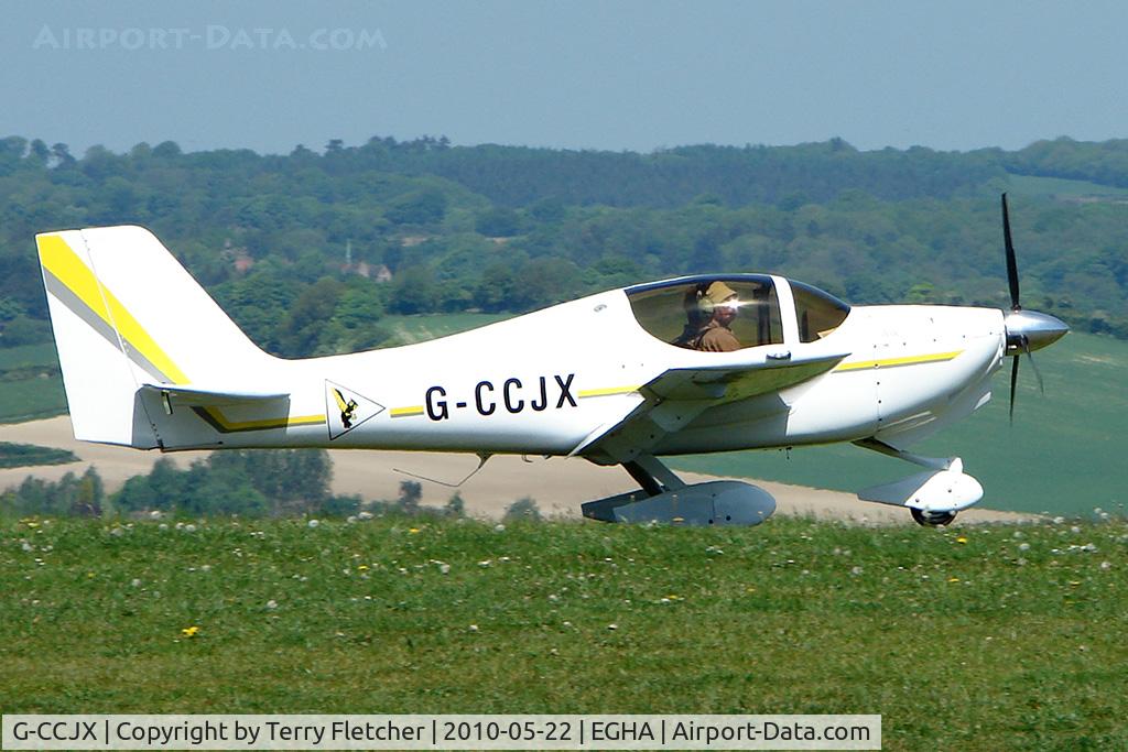 G-CCJX, 2006 Europa XS Tri-Gear C/N PFA 247-13727, 2006 Baranski Js EUROPA XS at Compton Abbas on 2010 French Connection Fly-In Day