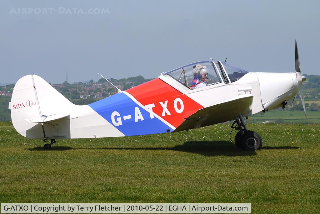 G-ATXO, 1951 SIPA 903 C/N 41, 1951 Societe Industrielle Pour L\'aeronautique SIPA 903 at Compton Abbas on 2010 French Connection Fly-In Day