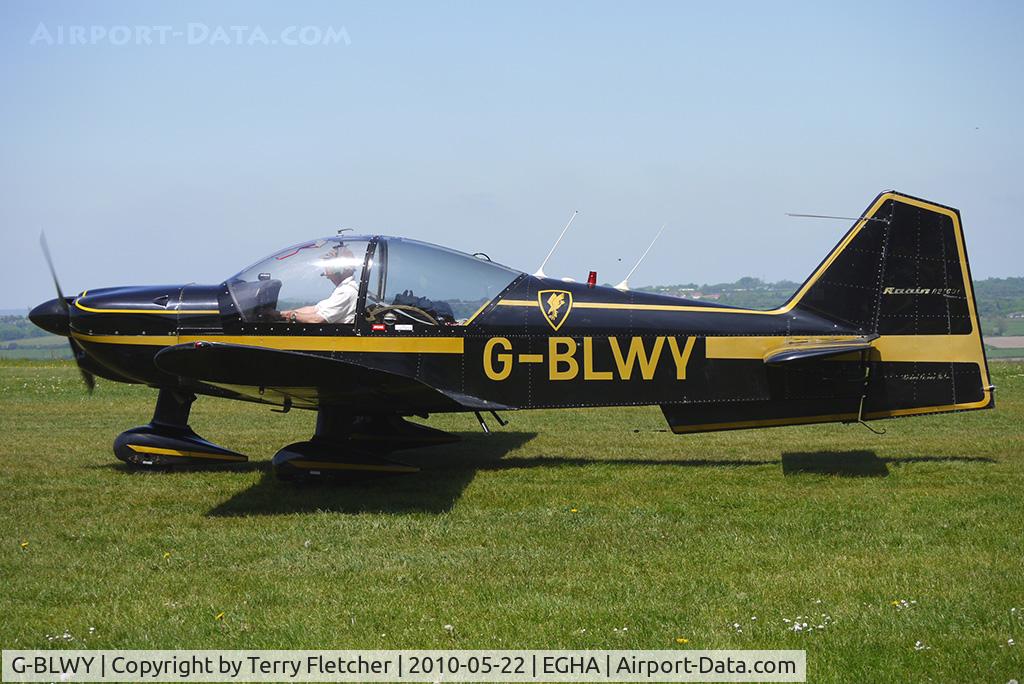 G-BLWY, 1980 Robin R-2160D Acrobin Alpha Sport C/N 176, 1980 Avions Pierre Robin PIERRE ROBIN R2160 at Compton Abbas on 2010 French Connection Fly-In Day