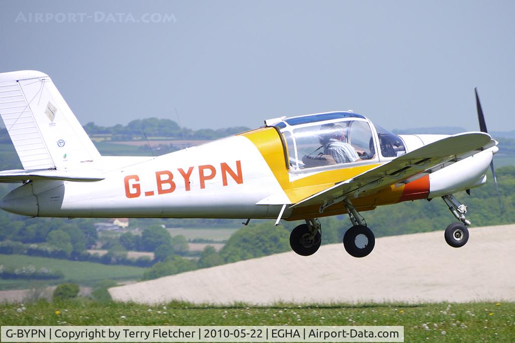 G-BYPN, 1972 Socata MS-880B Rallye Club C/N 2043, 1972 Soc De Construction D\'avions De Tourisme Et D\'affaires MORANE SAULNIER MS.880B at Compton Abbas on 2010 French Connection Fly-In Day