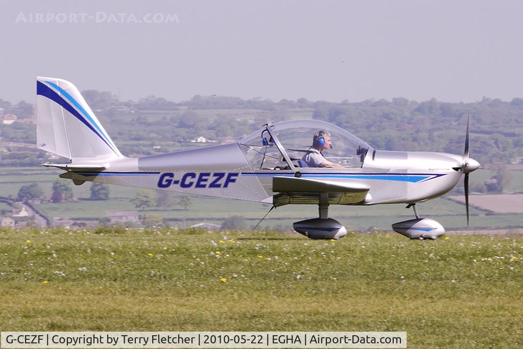 G-CEZF, 2008 Aerotechnik EV-97 TeamEurostar UK C/N 3205, Cosmik EV-97 Eurostar at Compton Abbas on 2010 French Connection Fly-In Day