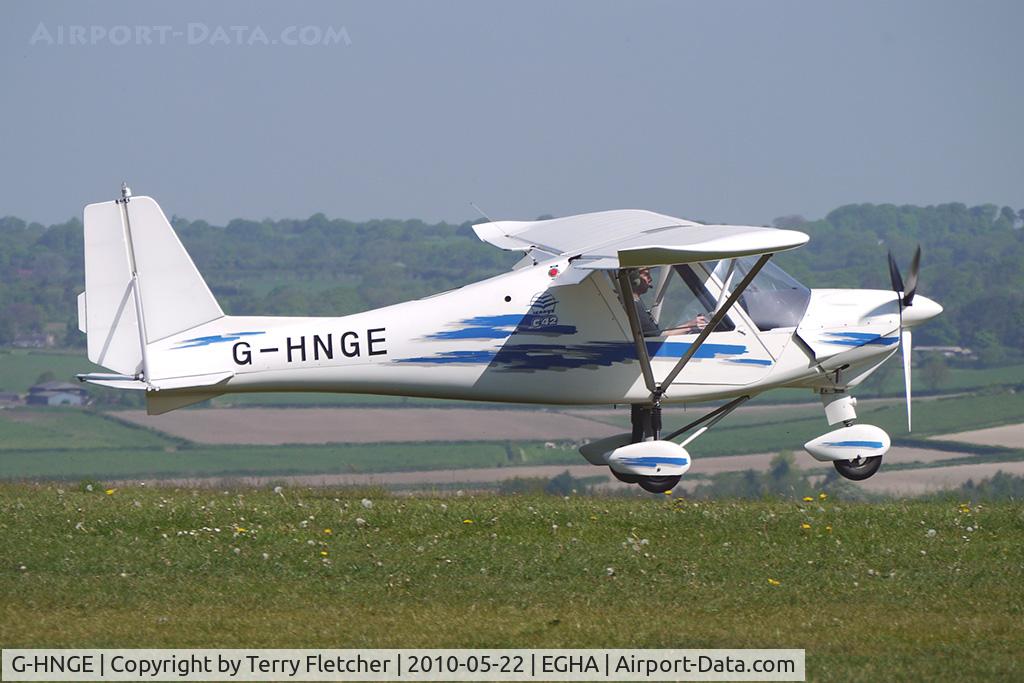 G-HNGE, 2006 Comco Ikarus C42 FB80 C/N 0607-6838, 2006 Aerosport Ltd IKARUS C42 FB100 at Compton Abbas on 2010 French Connection Fly-In Day