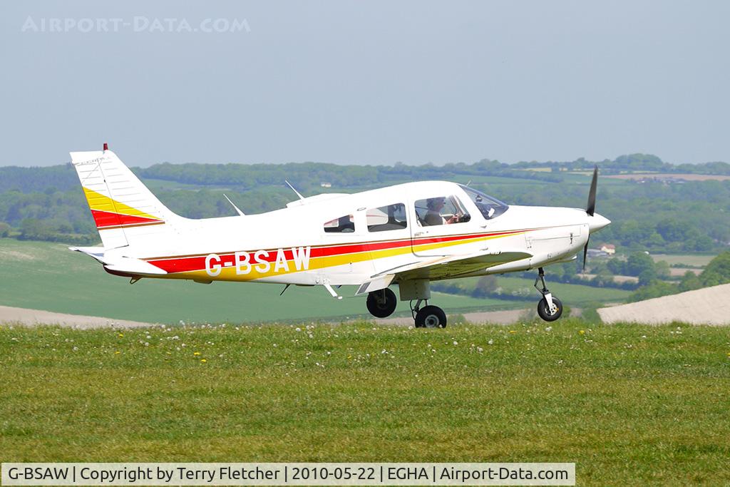G-BSAW, 1982 Piper PA-28-161 Warrior II C/N 28-8216152, 1982 Piper PIPER PA-28-161 at Compton Abbas on 2010 French Connection Fly-In Day
