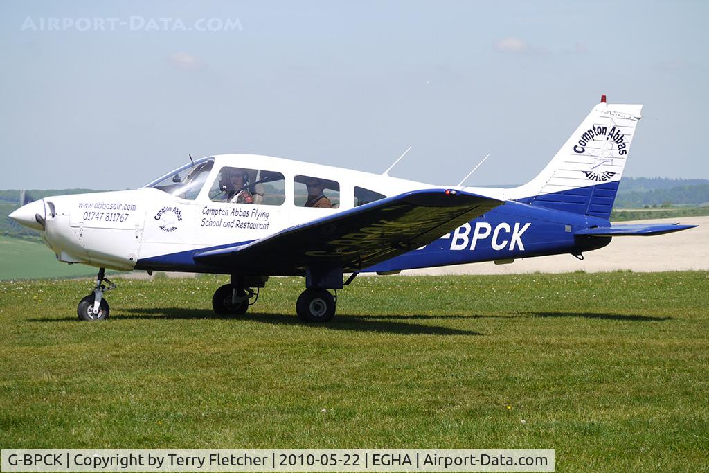 G-BPCK, 1980 Piper PA-28-161 Cherokee Warrior II C/N 28-8016279, 1980 Piper PIPER PA-28-161 at Compton Abbas on 2010 French Connection Fly-In Day