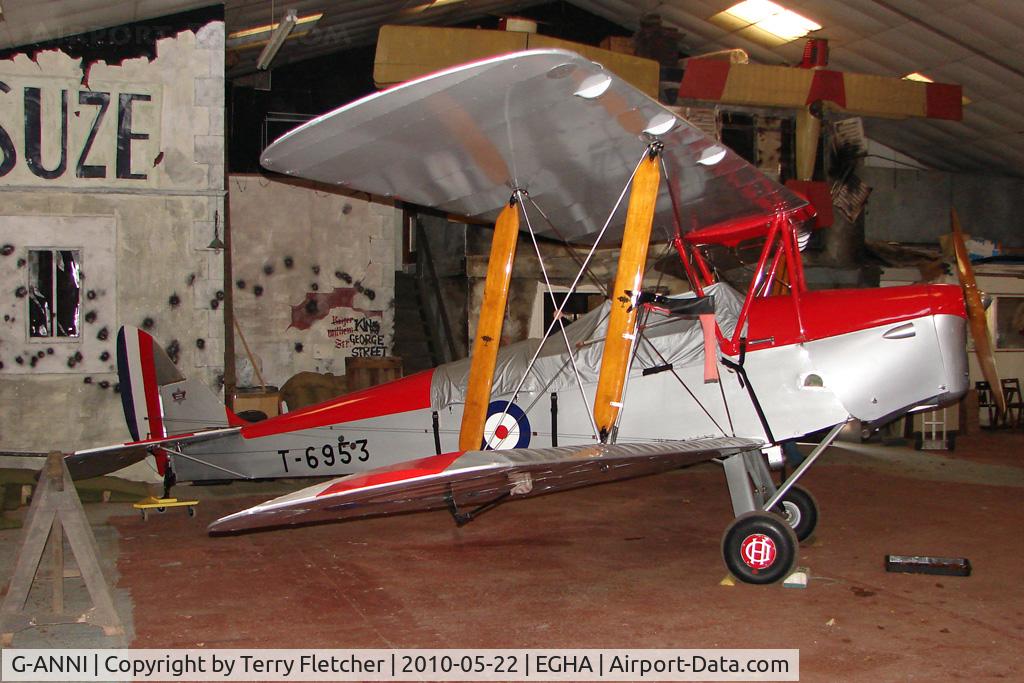 G-ANNI, 1941 De Havilland DH-82A Tiger Moth II C/N 85162, at Compton Abbas base