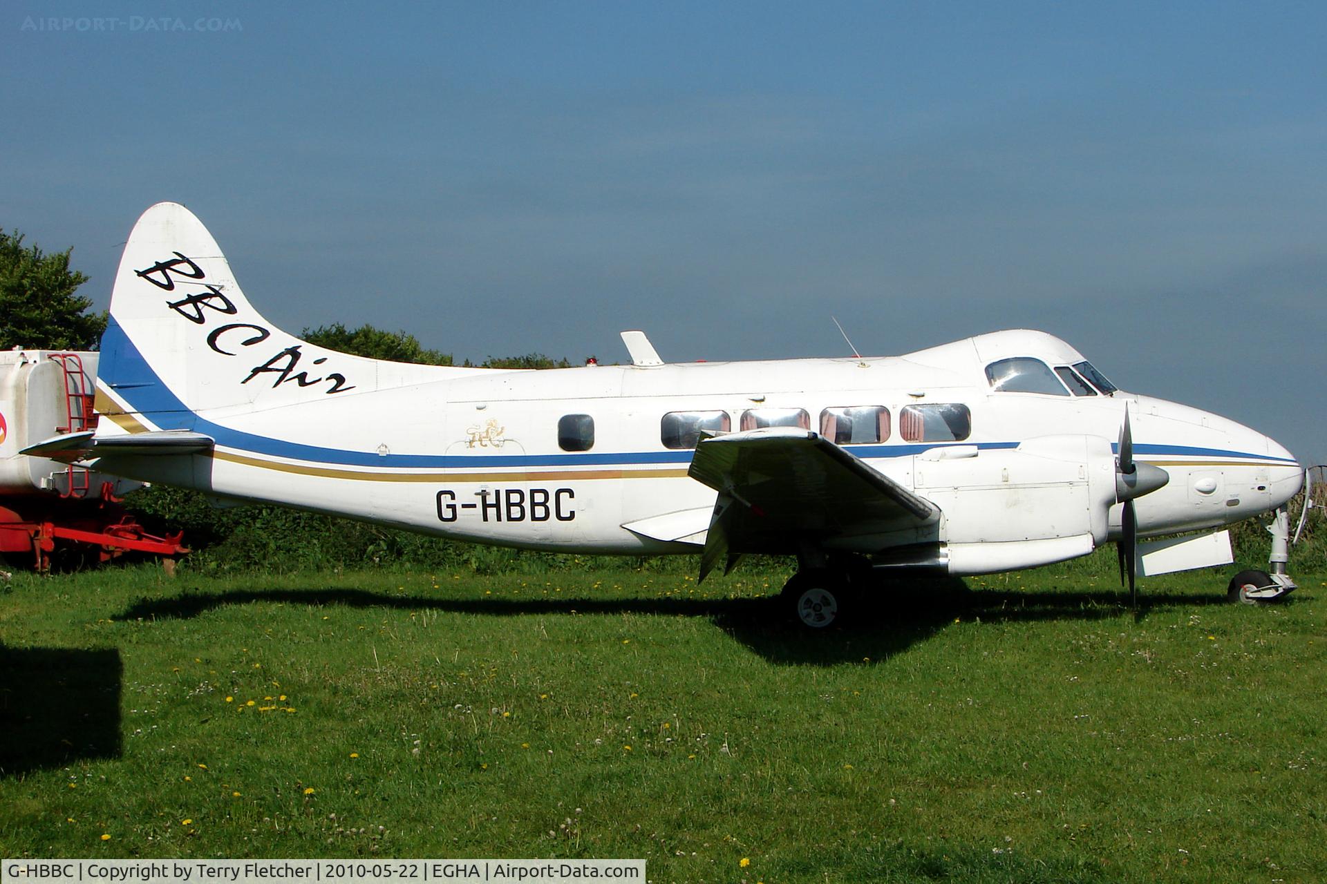 G-HBBC, 1948 De Havilland DH-104 Dove 8 C/N 04211, 1948 De Havilland DH104 DOVE 8 at Compton Abbas