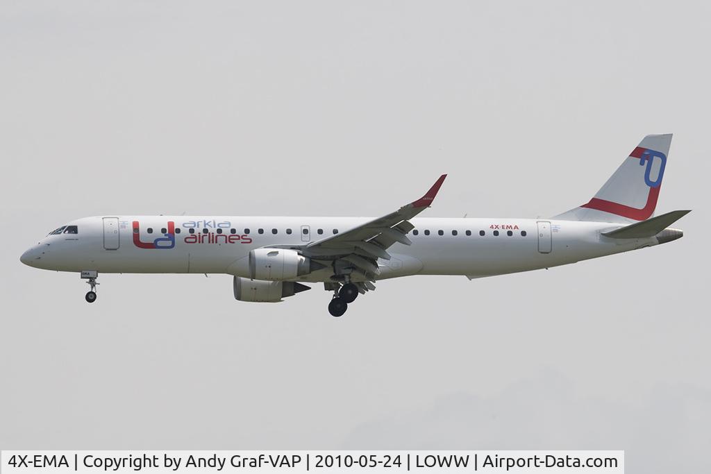 4X-EMA, 2008 Embraer 195LR (ERJ-190-200LR) C/N 19000172, Arkia EMB195