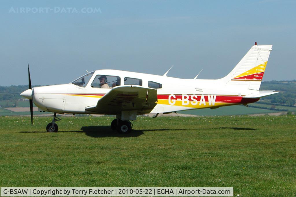 G-BSAW, 1982 Piper PA-28-161 Warrior II C/N 28-8216152, 1982 Piper PIPER PA-28-161 at Compton Abbas on 2010 French Connection Fly-In Day