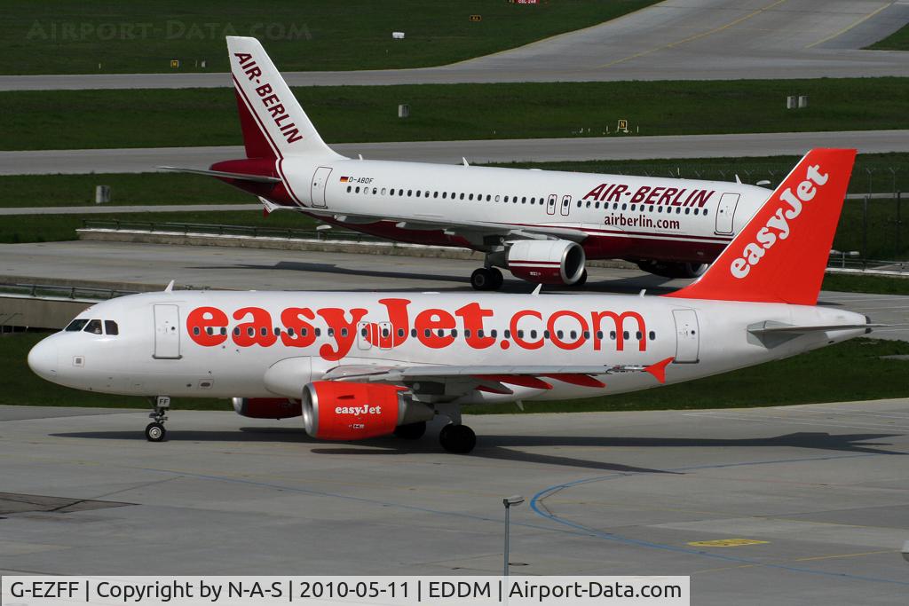 G-EZFF, 2009 Airbus A319-111 C/N 3844, Heading home