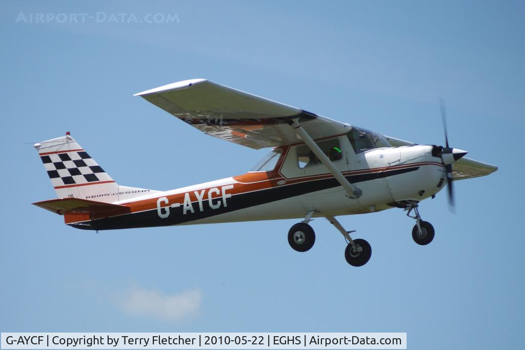 G-AYCF, 1970 Reims FA150K Aerobat C/N 0055, 1970 Reims Aviation Sa CESSNA FA150K at Henstridge Airfield