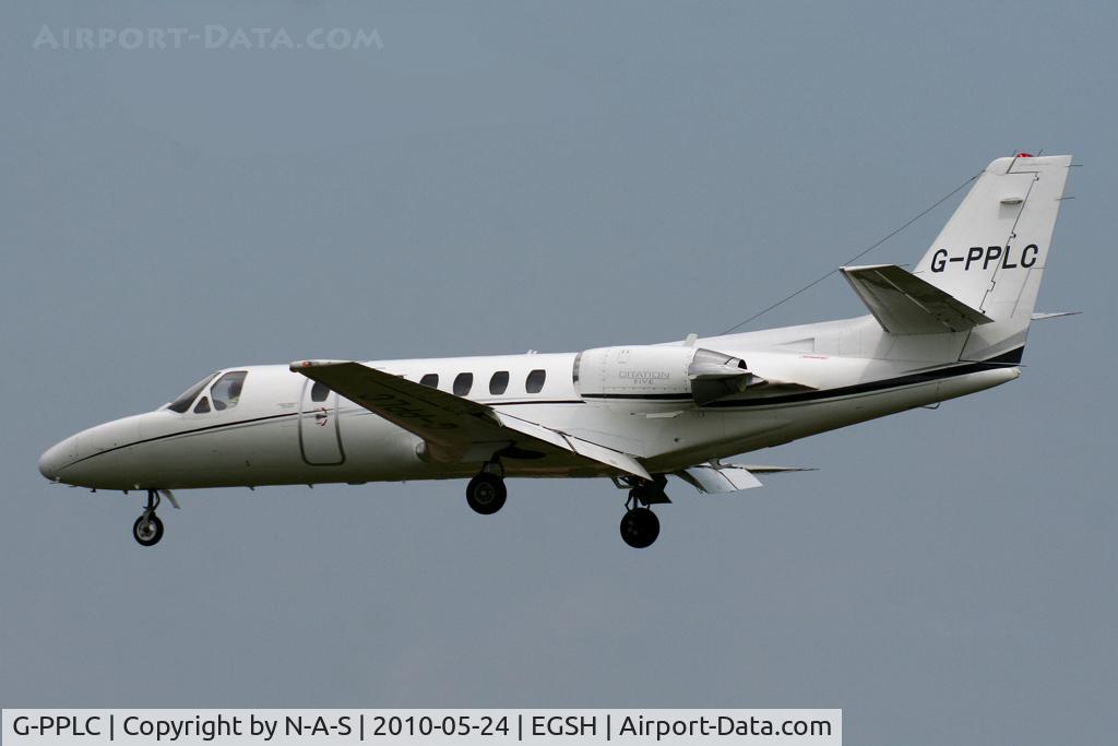 G-PPLC, 1990 Cessna 560 Citation V C/N 560-0059, Arriving 27