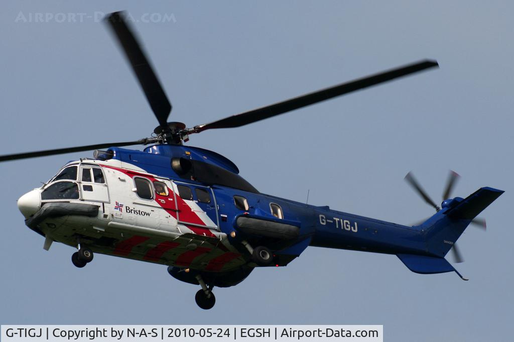 G-TIGJ, 1982 Aerospatiale AS-332L Super Puma C/N 2042, Arriving 27