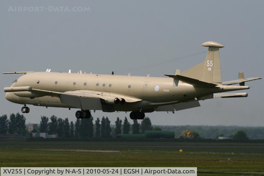 XV255, Hawker Siddeley Nimrod MR.2 C/N 8030, Last ever flight, Arriving to the musuem
