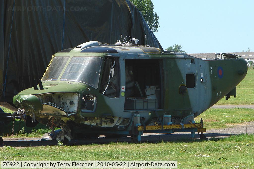 ZG922, 1992 Westland Lynx AH.9 C/N 361, AH1 Lynx - stored  frame at Yeovil
