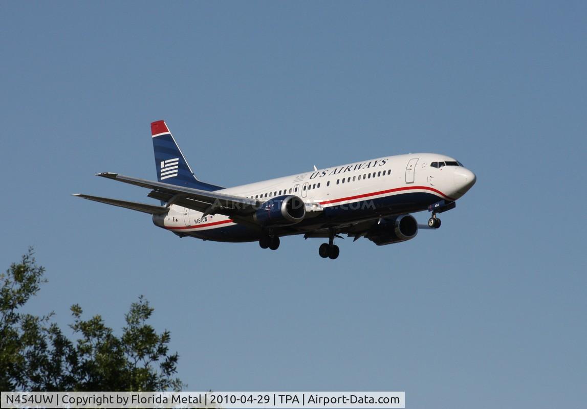 N454UW, 1991 Boeing 737-4B7 C/N 24996, US Airways 737-400